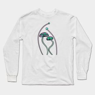 Rainbow Pastel Mushrooms Long Sleeve T-Shirt